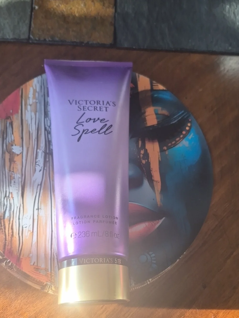 Victoria's Secret Love Spell Fragrance Lotion - Purple with Gold Cap
